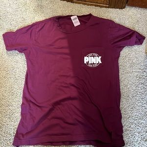 Vs pink maroon t shirt